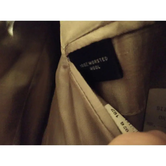 Brooks Brothers Men's Brown Worsted Wool Houndstooth Blazer Sport Coat 46 Long - Picture 4 of 11